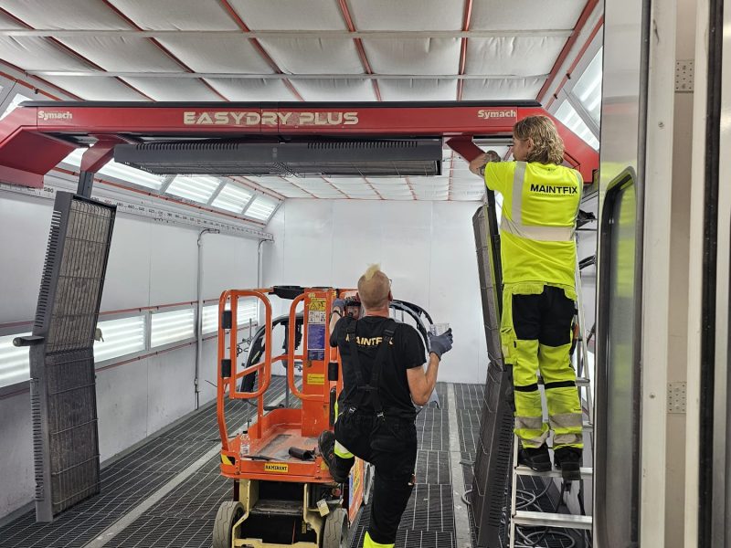 We now also offer installation and maintenance of paint booth equipment